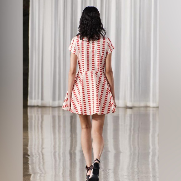 NWT ZARA ZW COLLECTION SKATER PRINTED DRESS - Picture 6 of 13
